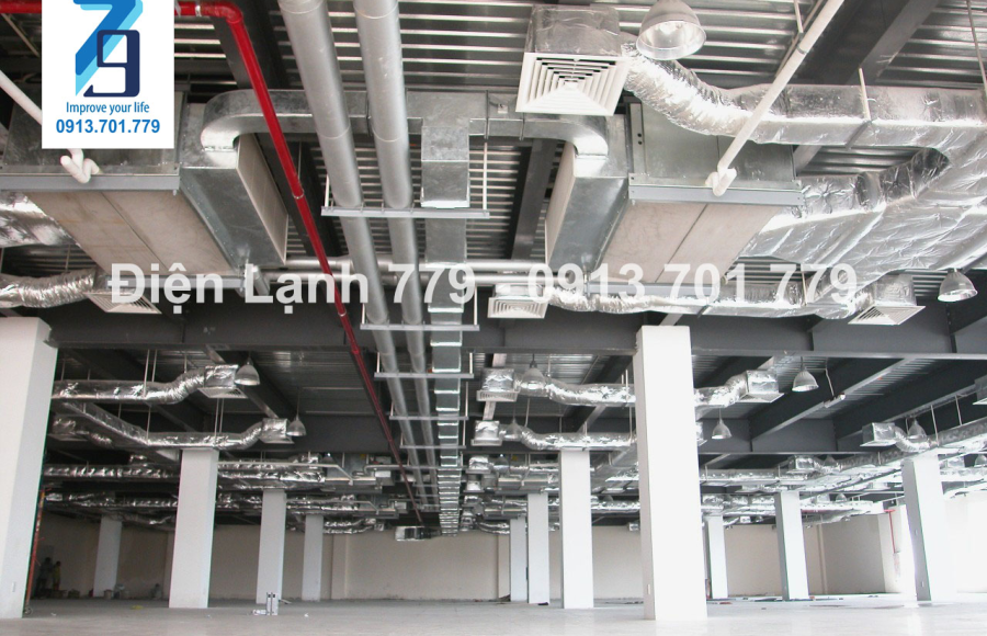Thi Công Lắp Đặt Máy Lạnh Âm Trần Nối Gió.