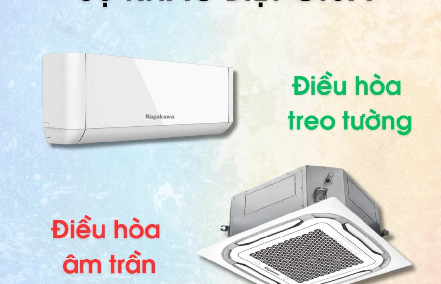 So sánh giữa máy lạnh âm trần và máy lạnh treo tường