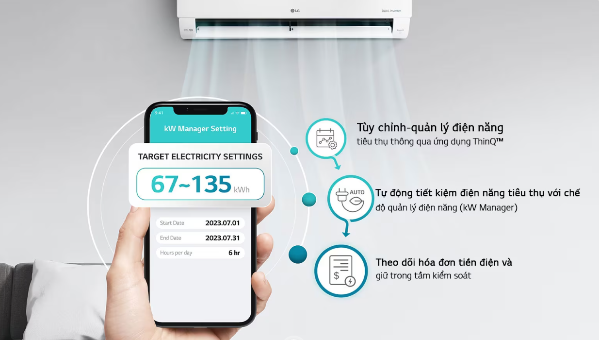 Máy lạnh LG inverter 2.0Hp V18WIN1 model 2024