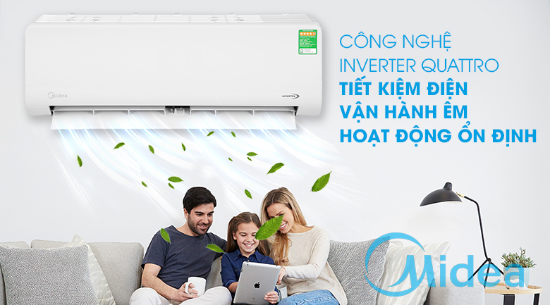 Máy Lạnh Midea Inverter MSCE-13CRFM8 1.5HP