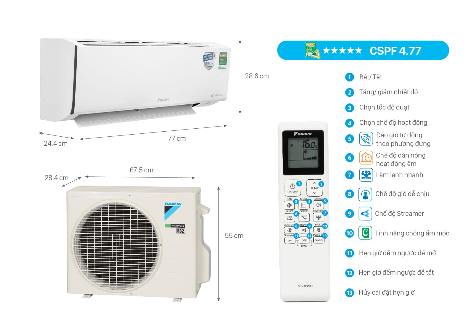 Máy lạnh 2hp inverter Daikin Quận Bình Tân