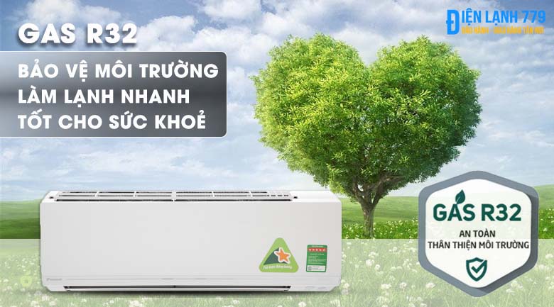 Gas R-32 - Máy lạnh Daikin Inverter 1.0 HP ATKC25UAVMV