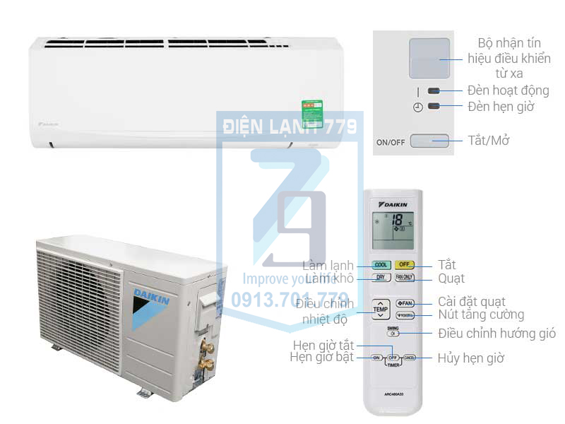 Máy Lạnh Treo Tường Daikin 2HP Inverter