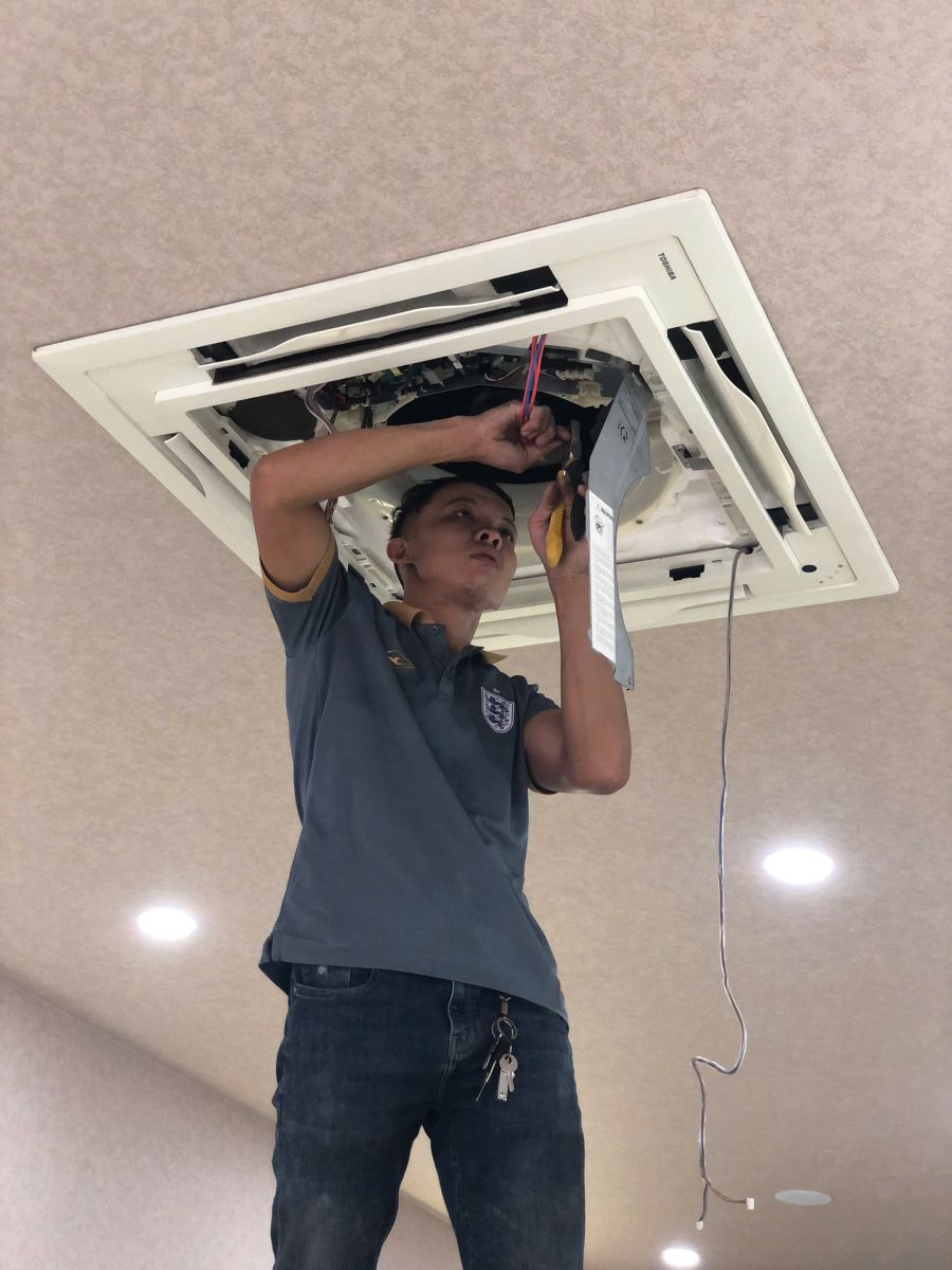 Dịch vụ lắp đặt máy lạnh âm trần quận 3