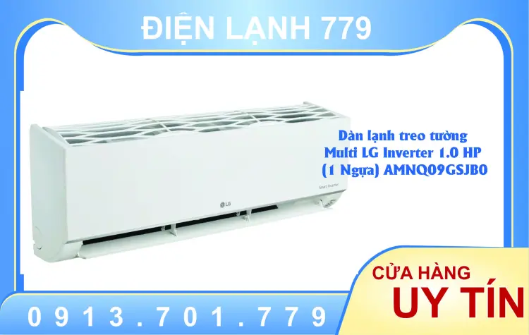 Sản phẩm Dàn lạnh treo tường Multi LG Inverter 1.0 HP (1.0 Ngựa) AMNQ09GSJB0