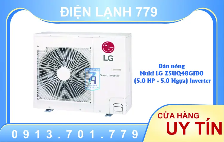 Sản phẩm Dàn nóng Multi LG Z5UQ48GFD0 (5.0 HP - 5.0 Ngựa) Inverter