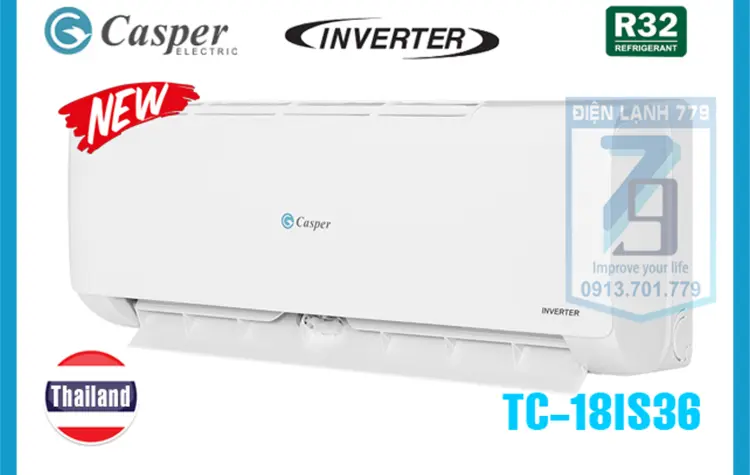 Sản phẩm Máy lạnh Casper 1 chiều Inverter 18000BTU TC-18IS36 – Giá tốt tại Điện Lạnh 779