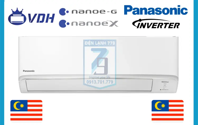Sản phẩm Máy lạnh treo tường Panasonic Inverter CU/CS-U18ZKH-8- 2.0hp