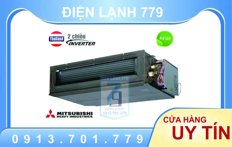 Sản phẩm Dàn lạnh giấu trần nối ống gió Multi Mitsubishi Heavy Inverter 2.0 HP (2.0 Ngựa) FDUM50VH